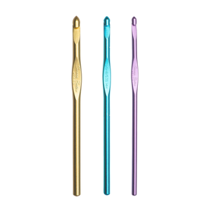 Silvalume Set of 3 Crochet Hooks, U.S. G.6, H.8, J.10 12193