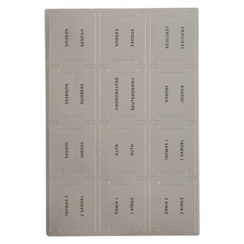 Silver Multicolored Bible Indexing Stickers, Old and New Testament ITAB0