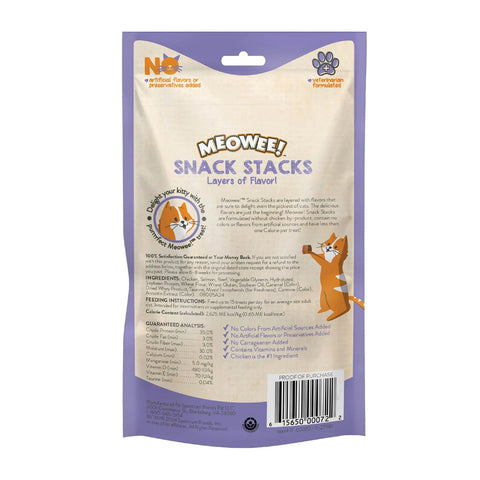 Snack Stacks Made with Real Chicken, Salmon and Beef Cat Treats, 1.5 oz
