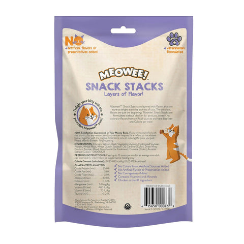 Snack Stacks Made with Real Chicken, Salmon and Beef Cat Treats, 3.2 oz
