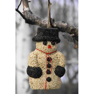 Snowman Bird Seed Wreath 1300