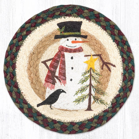 Snowman with tree trivet
