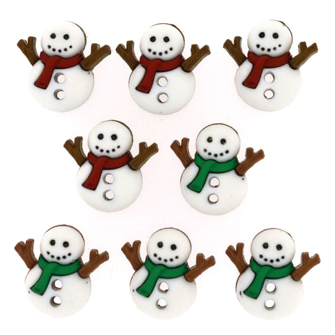 Snowman Buttons.