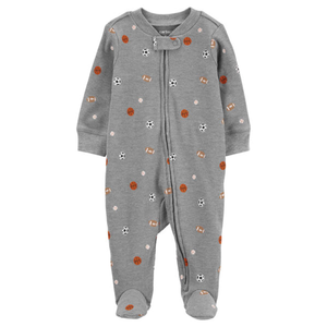 Sports Baby Boys' Fleece Footie Pajamas