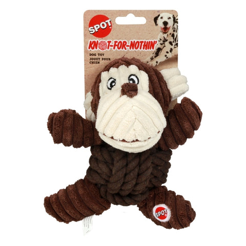 Knot for Nothin Squeak Dog Toy - Interactive Plush Toy with Rope Center and Squeaker