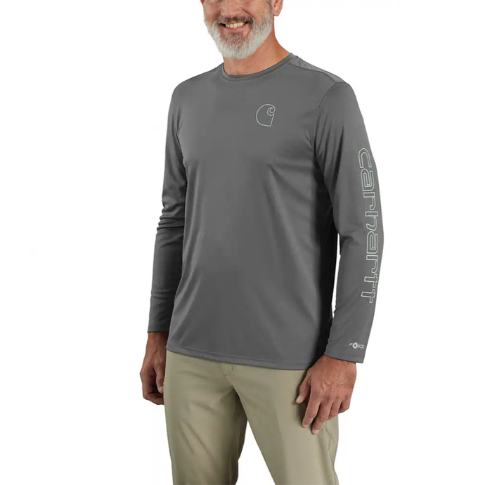 Steel Men's Force Sun Defender Long-Sleeve T-Shirt 106164