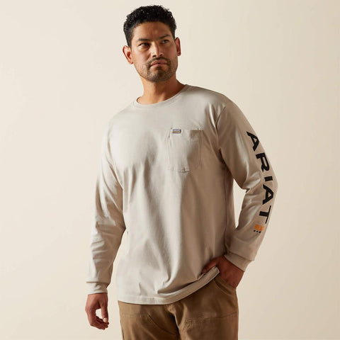Men's Rebar Cotton Strong Standard Logo Pocket T-Shirt 10062756