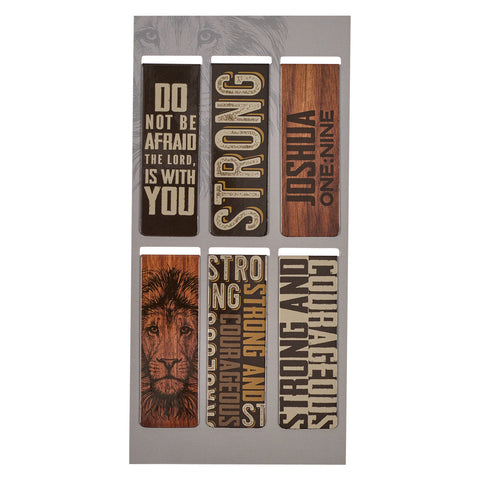 Strong and Courageous Magnetic Bookmark Set MGB078 back