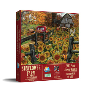 Sunflower Farm 500 PC Puzzle 52310 1