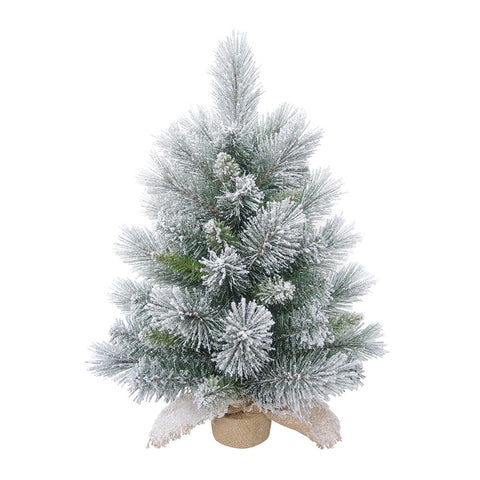 Frosted Tree in Burlap Bag TF00597