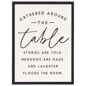 Gathered Around the Table Thin Frame Art TFR1092