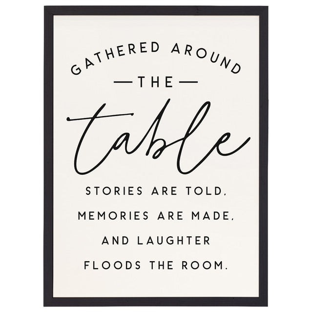 Gathered Around the Table Thin Frame Art TFR1092