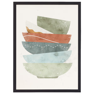 Colorful Bowls Thin Frame Art TFR1093