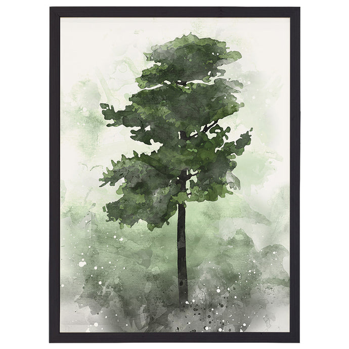 Watercolor Tree Thin Frame Art TFR1104