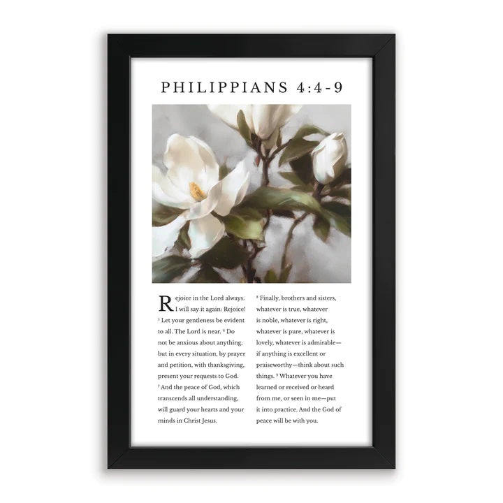 Rejoice in the Lord Always Philippians 4:4-9 Framed Art TFW0006