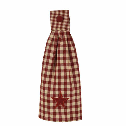 Raghu Heritage Barn Red Star Tab Tea Towel TT020017