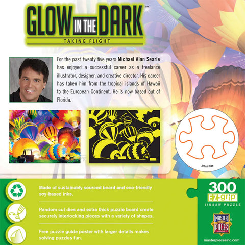Taking Flight 300 PC Glow in the Dark Puzzle 32165 Back