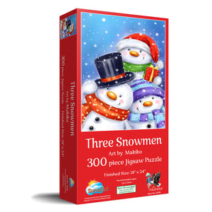 Three Snowmen 300 PC Puzzle 35316 Box