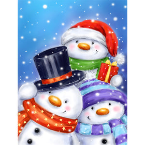 Three Snowmen 300 PC Puzzle 35316 Poster