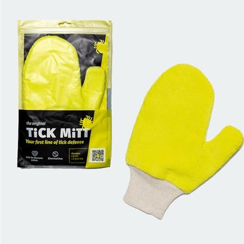 yellow Tick Removal Glove for Humans & Pets