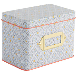 TIN RECIPE BOX BLOOM