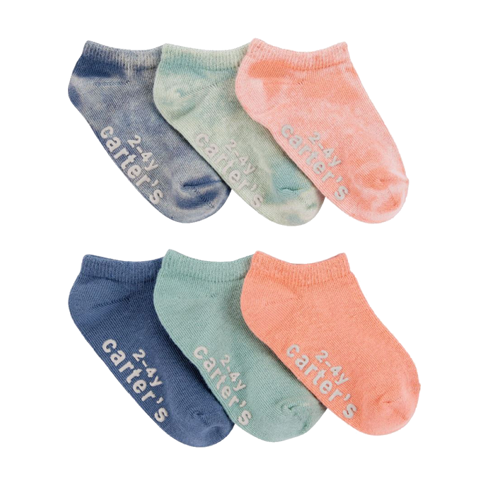 Toddler Boys' 6-Pack Tie-Dye No-Show Socks 2S521410