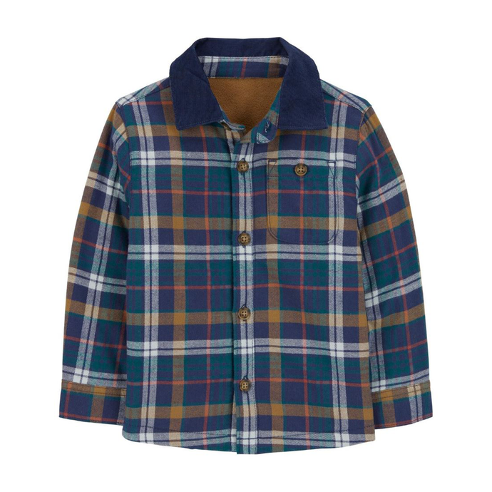 Toddler Boys' Plaid Shirt-Jacket 2S012410