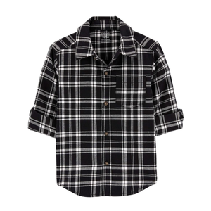 Toddler Boys' Plaid Twill Button-Down Shirt 2R615510