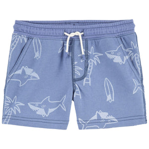 Toddler Boys' Pull-On Ocean Pattern Shorts 2R049210