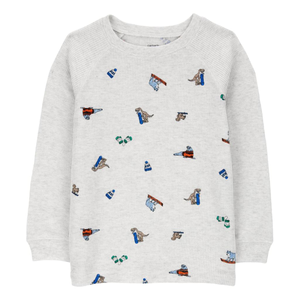 Toddler Boys' Winter Animals Thermal Graphic Tee 2S028210