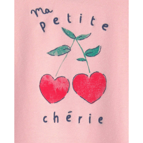 Toddler Girl Cherry Top - Pink
