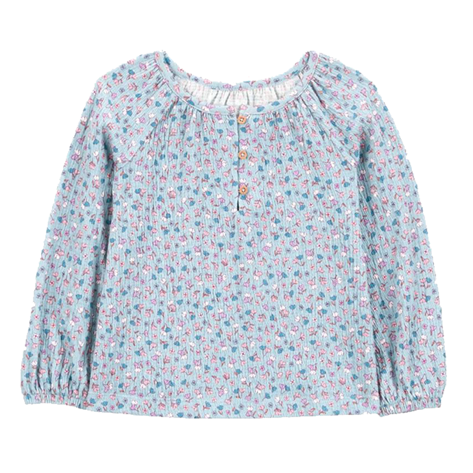 Toddler Girls' Floral Gauze Long-Sleeve Top 2R997310