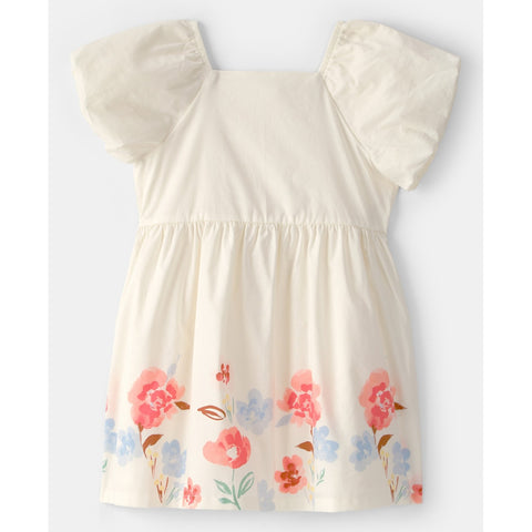 Toddler Girls' Puff-Sleeve Floral Dress 2U543910