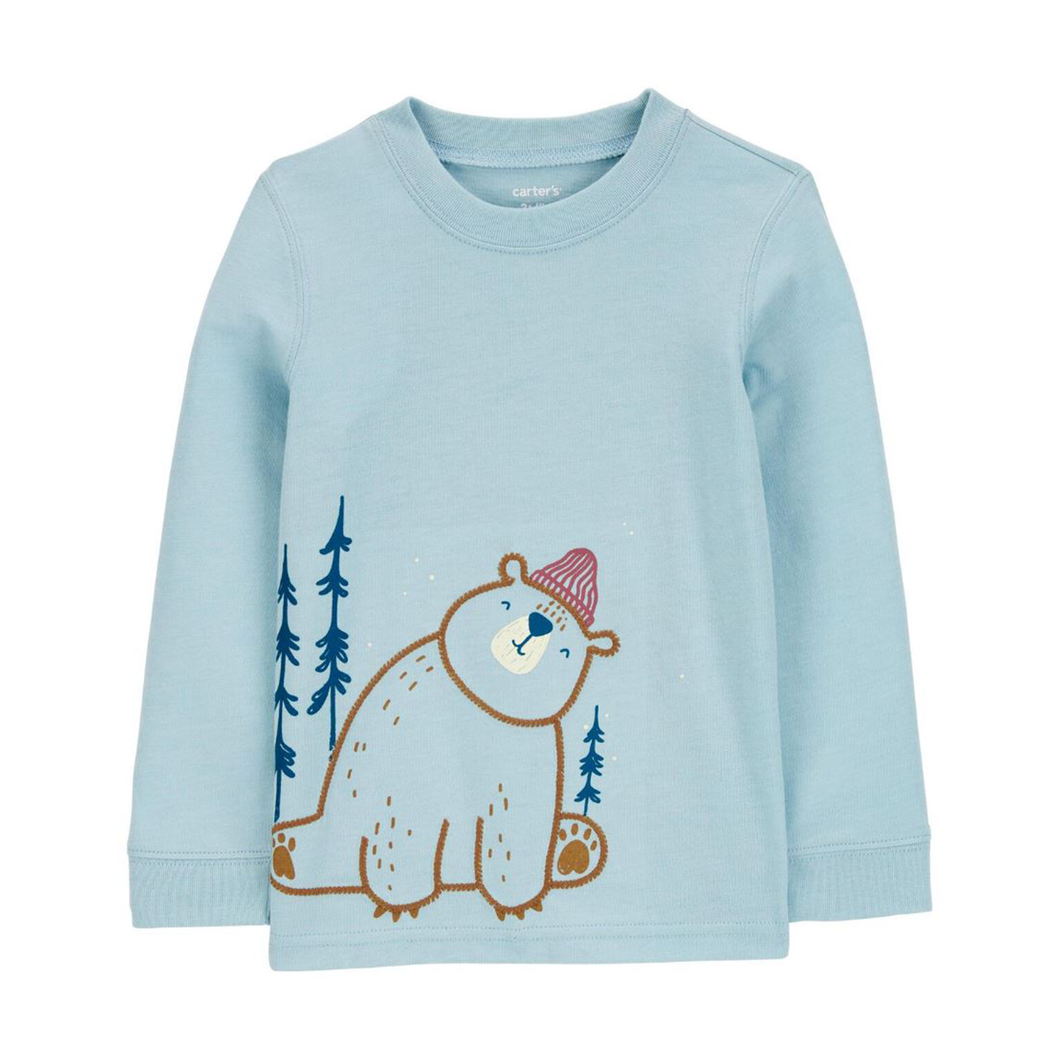 Toddler Winter Bear Graphic Long-Sleeve Tee 2S012710