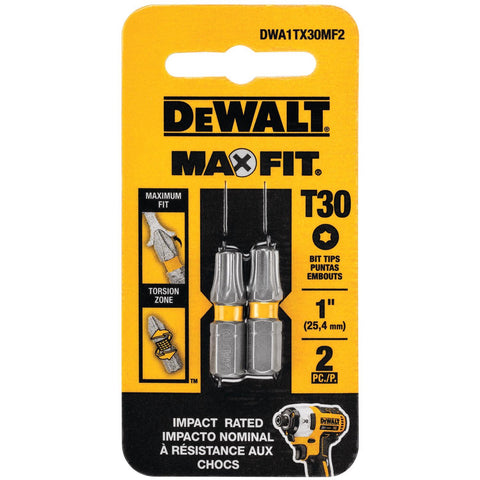Torx #30 X 1 in. L Screwdriver Bit Steel 2 Pk