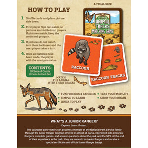 Animal Tracks Matching Game 42449 Back