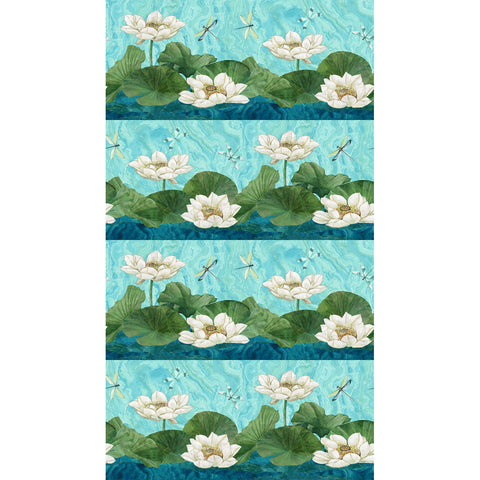 Tranquil Waters Collection Repeating Lily Pads Cotton Fabric DP27207
