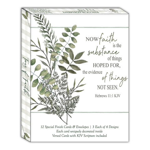 Trees of Faith 12 Boxed Assorted Encouragement Cards SBSFEG22611 