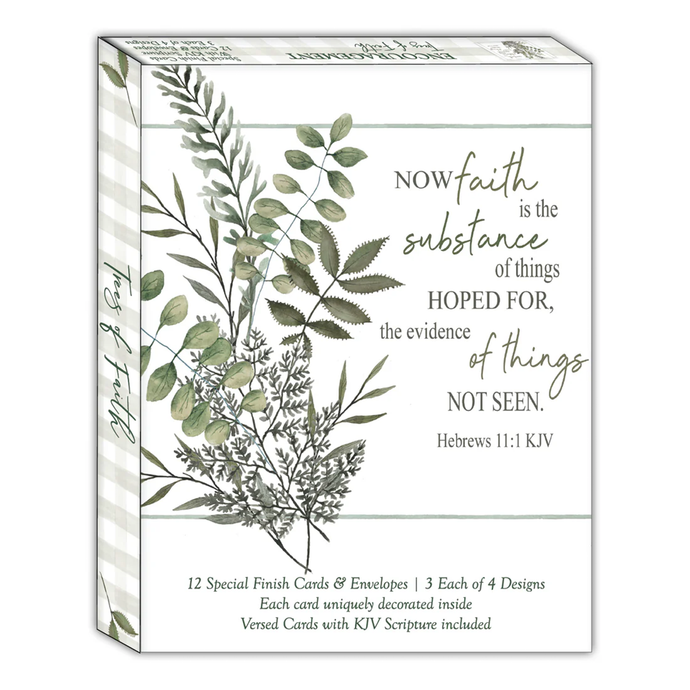 Trees of Faith 12 Boxed Assorted Encouragement Cards SBSFEG22611 