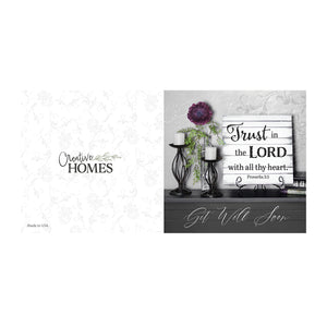 Inspirational Cards Trust in the Lord sign