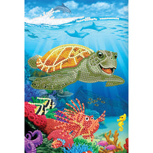 Underwater Turtle Crystal Art Notebook Kit CA-49637 Image