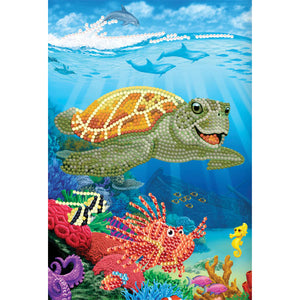 Underwater Turtle Crystal Art Notebook Kit CA-49637 Image