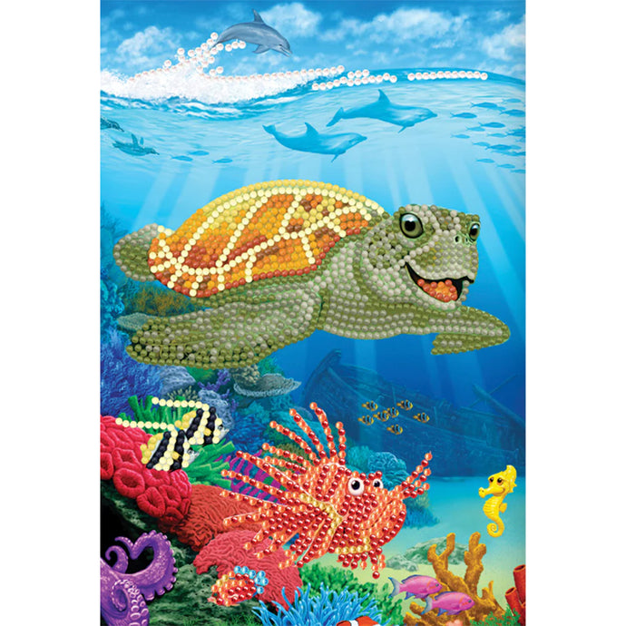 Underwater Turtle Crystal Art Notebook Kit CA-49637 Image