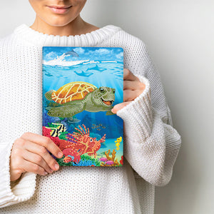 Underwater Turtle Crystal Art Notebook Kit CA-49637 Finished