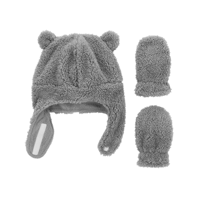 Unisex Baby 2-Pack Sherpa Hat & Mitten Set 1R616810