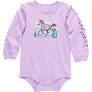 Baby Girls' Long-Sleeve Horse Bodysuit CA7077