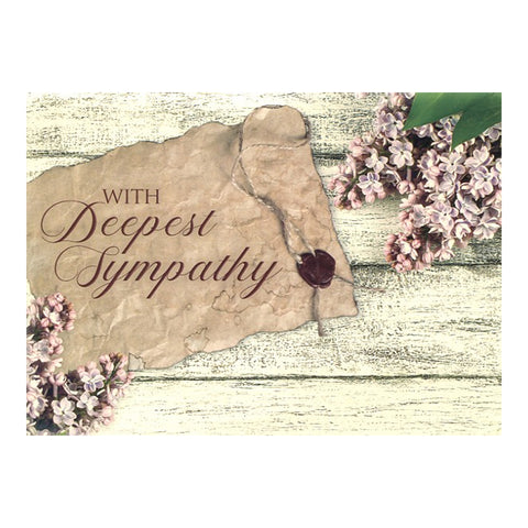 Vintage Floral Sympathy Boxed Cards SBEG22608 front of card