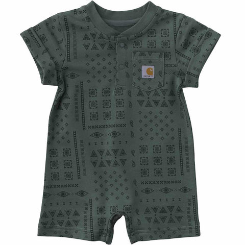 Infants' Cotton Short Sleeve French Terry Romper CM5419