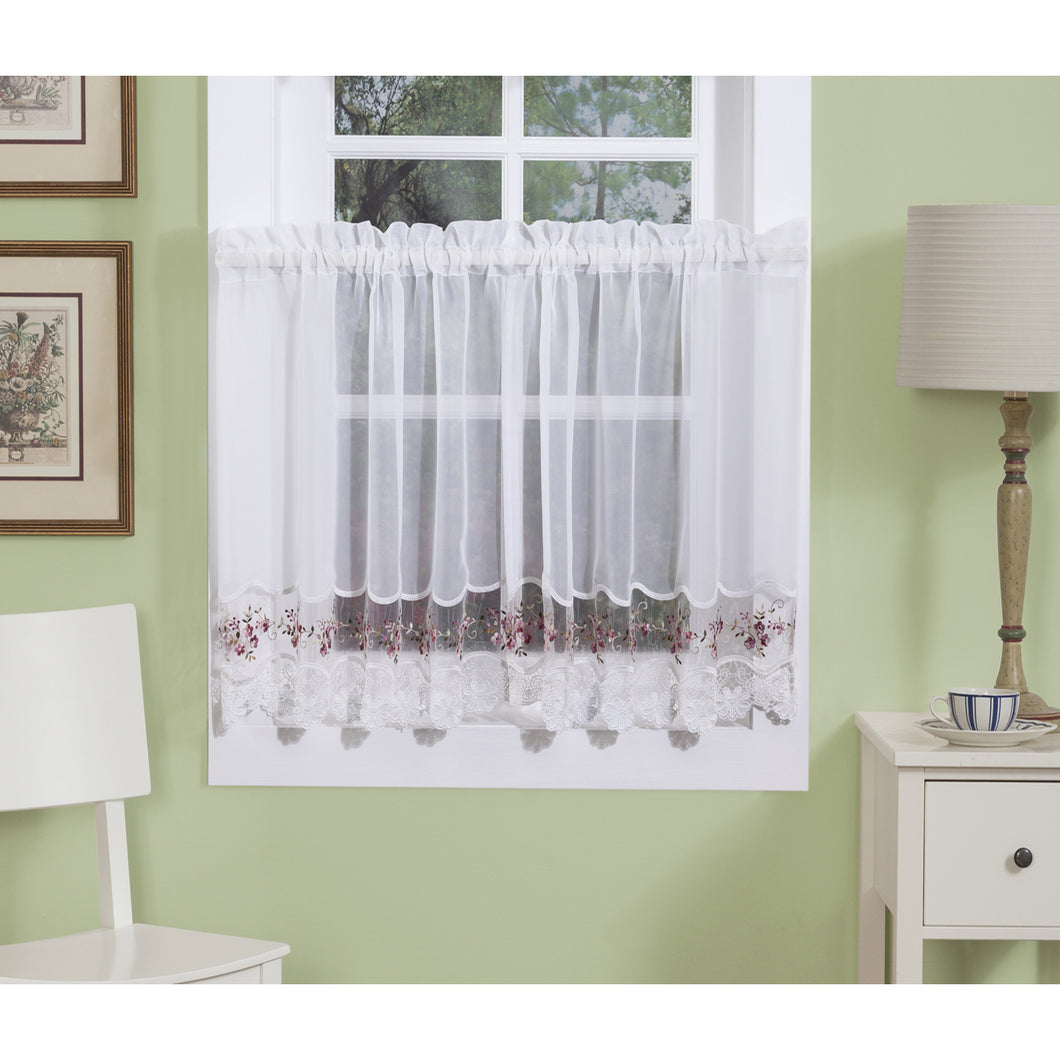 Sheer Vintage Tier Curtains 19