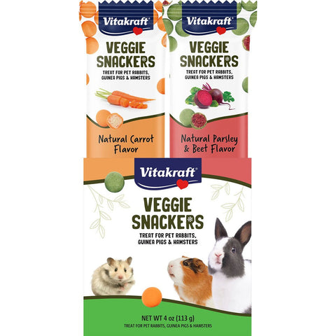 Veggie Snackers Carrot Parsley Beet Small Animal Treat 1ea/4 oz